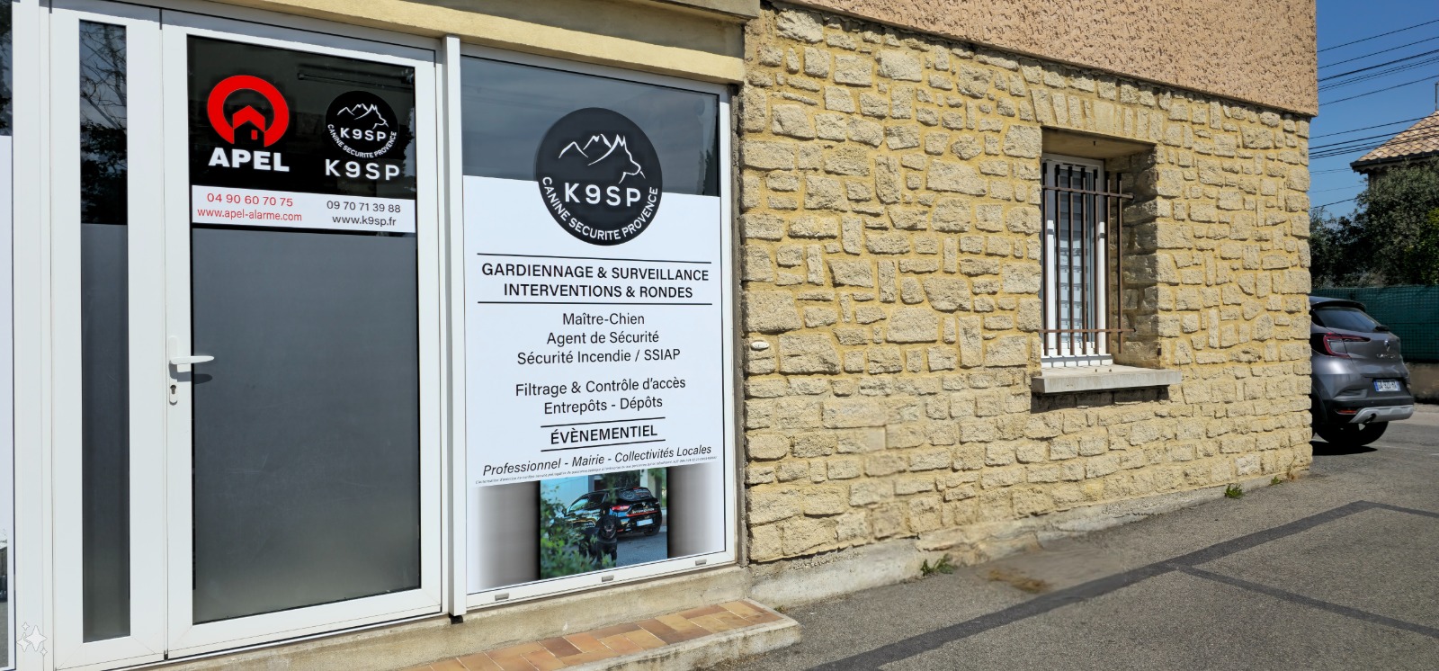 Locaux K9SP Canine Sécurité Provence — accueil agents et clients